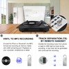 BIGMONAT Vinyl Record Player, 3 Speed Turntable with Bluetooth Built-in