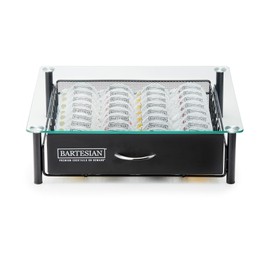 Bartesian Cocktail Capsule Storage Drawer Organizer - Stylish Mixology Cocktails Drink Mixer Holder Dispenser - Home Bar Accessories for Cocktail Maker Machine - Holds Up to 36 Bartesian Capsules