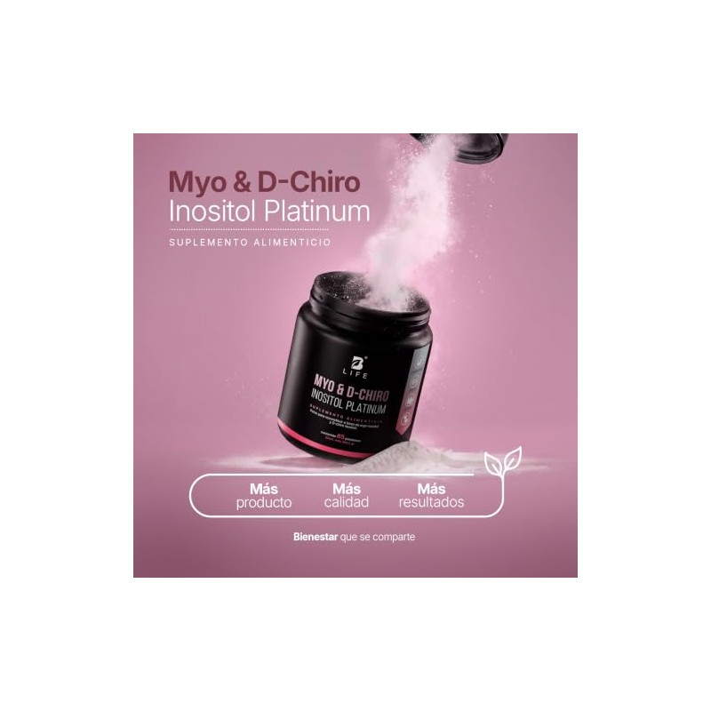 Life Myo Chiro Inositol Porciones Mezcla Platinum 266 Gramos