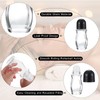 PATIKIL 50ml Glass Empty Roller Bottles, 2 Pcs Leak-Proof Massage