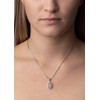SILVEGO Women's Pendant 925 Sterling Silver with Natural Rose Quartz,