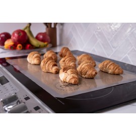 Silicone Baking Mat for 3/4 Size Cookie Sheets for Baking - 3 Pack - Non-Stick, Food Safe Oven Safe All Purpose Liners for baking sheets - Easy Clean, Mess-Free Baking Sheet Liners, 13.5 x 19.5 Inches