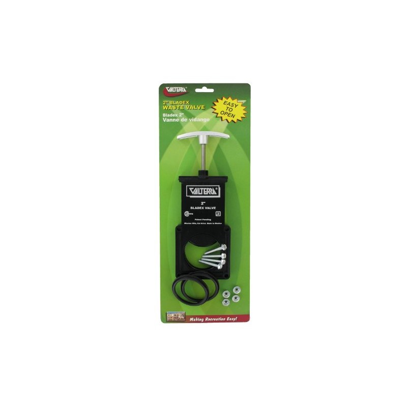 Valterra T1002VPM Bladex 2" Waste Valve Body with Metal Handle