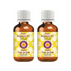 Deve Herbes Pure Soybean oil (Glycine max) Cold Pressed (Pack of Two) 30ml X 2 (2 oz)