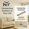 3/4x72` CEILING FAN DOWNROD NICKEL