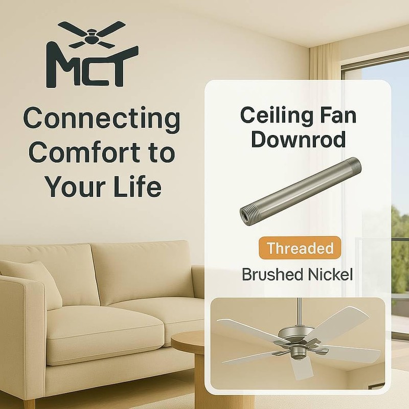 3/4x72` CEILING FAN DOWNROD NICKEL