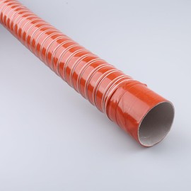 AC PERFORMANCE 2" ID Silicone Flexible Brake Cooling Air Ducting Induction Intake Pipe Hose with Cuff, Length 3 Meter (10 Feet)