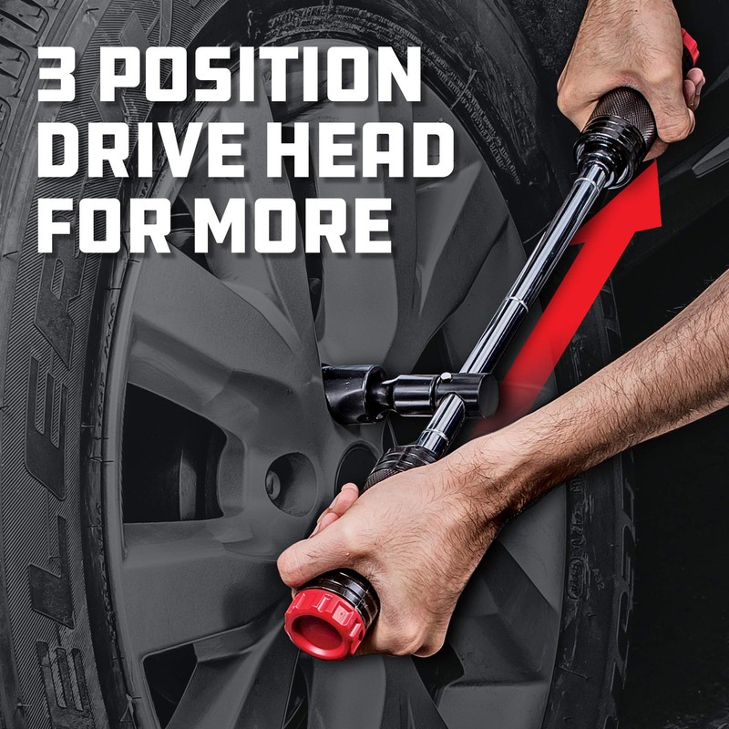 Powerbuilt Billy Club Universal Lug Wrench, Change Vehicle Tires Fast,