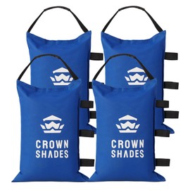 CROWN SHADES Sand Bags for Canopy Legs (150 LBS) Sandbags for Weight, Canopy Weights, Pop Up Tent Weights Bags, Blue (Unfilled)