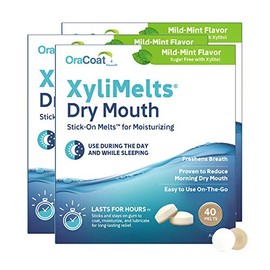 Oracoat XyliMelts - Discos para boca seca (40 mentas, 3 unidades), Original Version, 40 Each (Pack of 3)