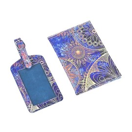 Cute Passport Cover For Women/Men,Women Passport Horder Luggage Tag Set,Passport and Vaccine Card Holder,PU Leather Travel Essentials Passport Cover Case (Gear)