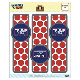 Trump 2024 Set of 3 Glossy Laminated Bookmarks