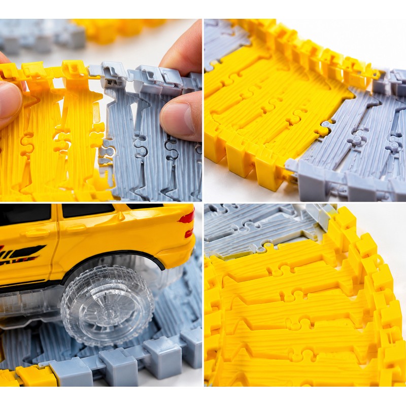 Flexible Electric Track Car Toy Set for Kids – Customizable
