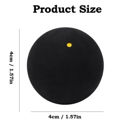 Homirty Squash Balls Sport Squash Ball, Rubber Squash Racket Balls, Single Blue Dots, High Bounce Squashe Ball for Beginners, Competition and Training