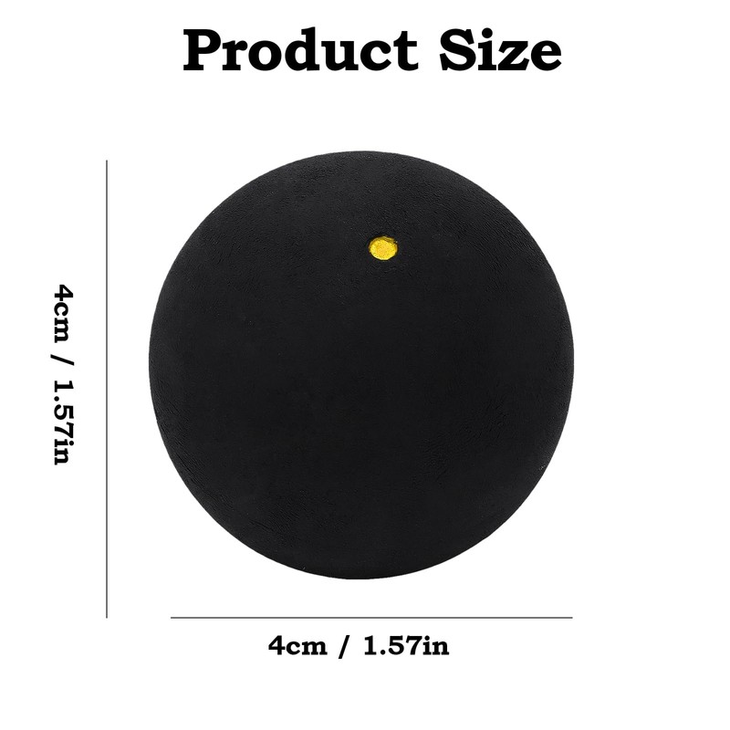 Homirty Squash Balls Sport Squash Ball, Rubber Squash Racket Balls,