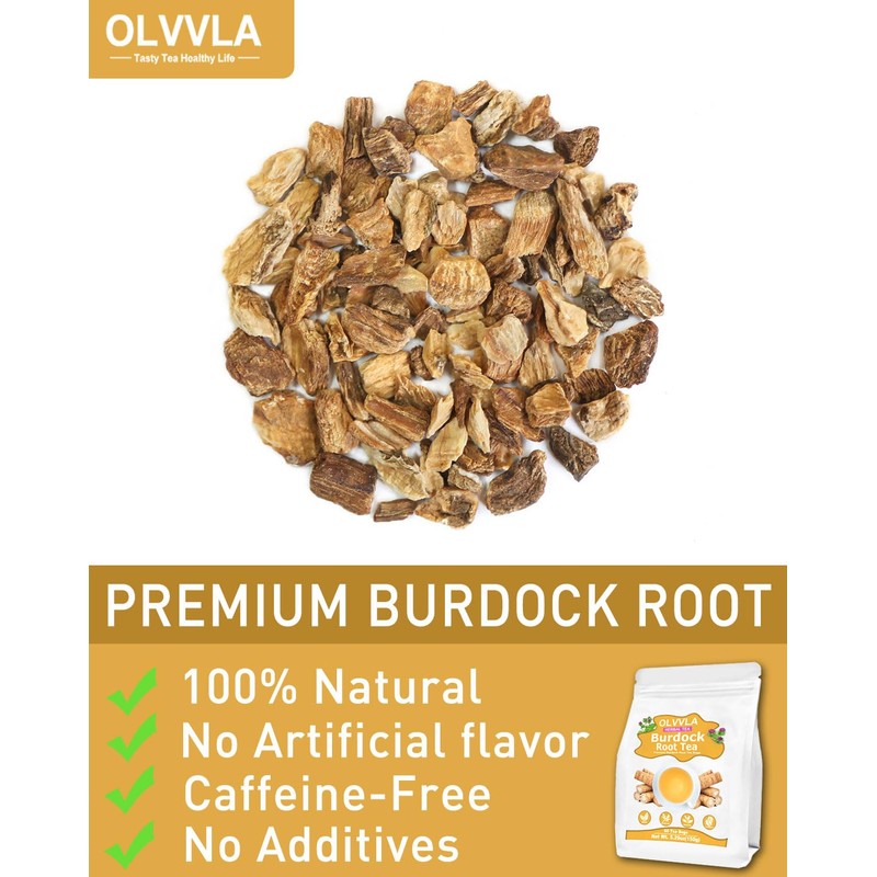 Olvvla - Premium Burdock Root Tea - 2.5g X 60