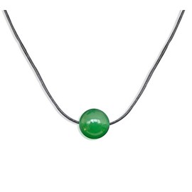 Vifaleno Malaysia Jade Natural Green Round 10mm Jade Necklace, jade, Jade