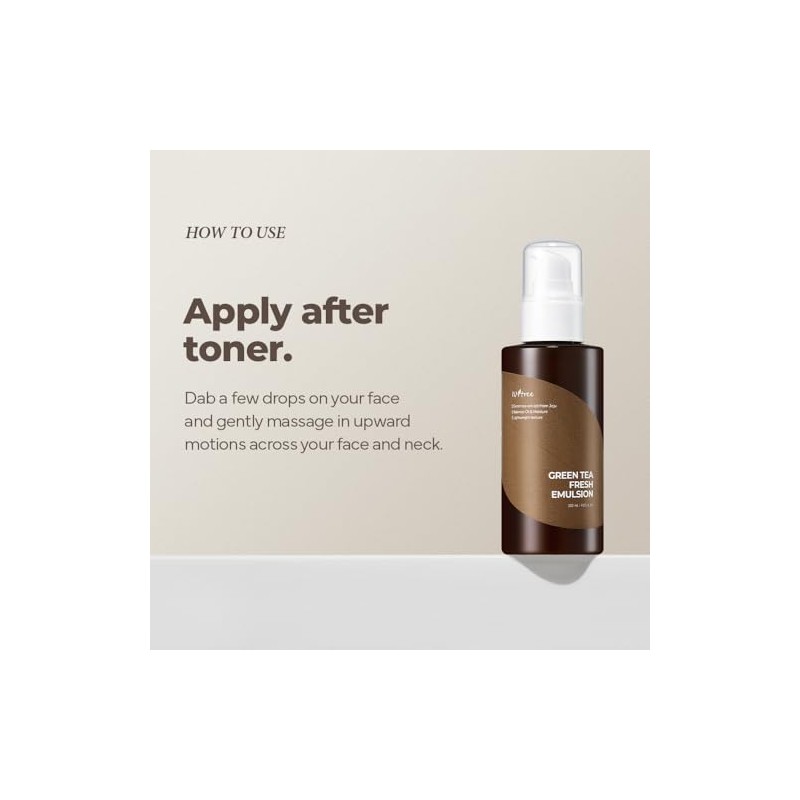 ISNTREE Emulsión Facial Green Tea Fresh Emulsion - Coreana con