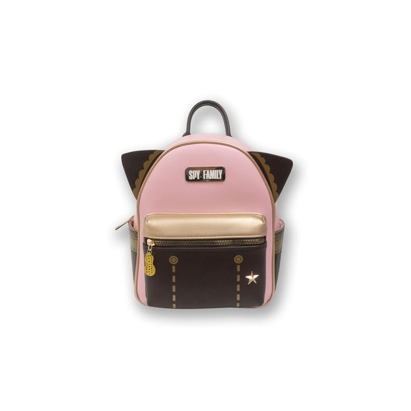 Spy x Family Anime Anya Pink PU Mini Backpack with
