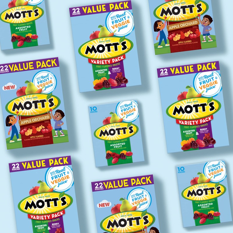 Mott's Fruit Flavored Snacks, Apple Orchard, Gluten Free, 40 ct