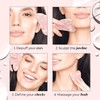 PLANTIFIQUE Rose Quartz Gua Sha Tool – Anti-Aging Face Massager