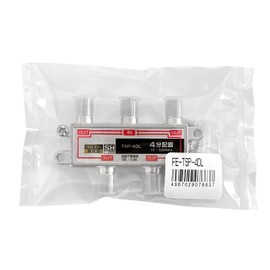 FE-TSP-4DL 4K Broadcasting Compatible, Antenna 4 Splitter, All Terminal Current Passing Type, 4 Distribution, Supports 3224 MHz
