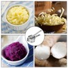 Potato Ricer, 15oz Stainless Steel Potato Masher with Ergonomic Handle