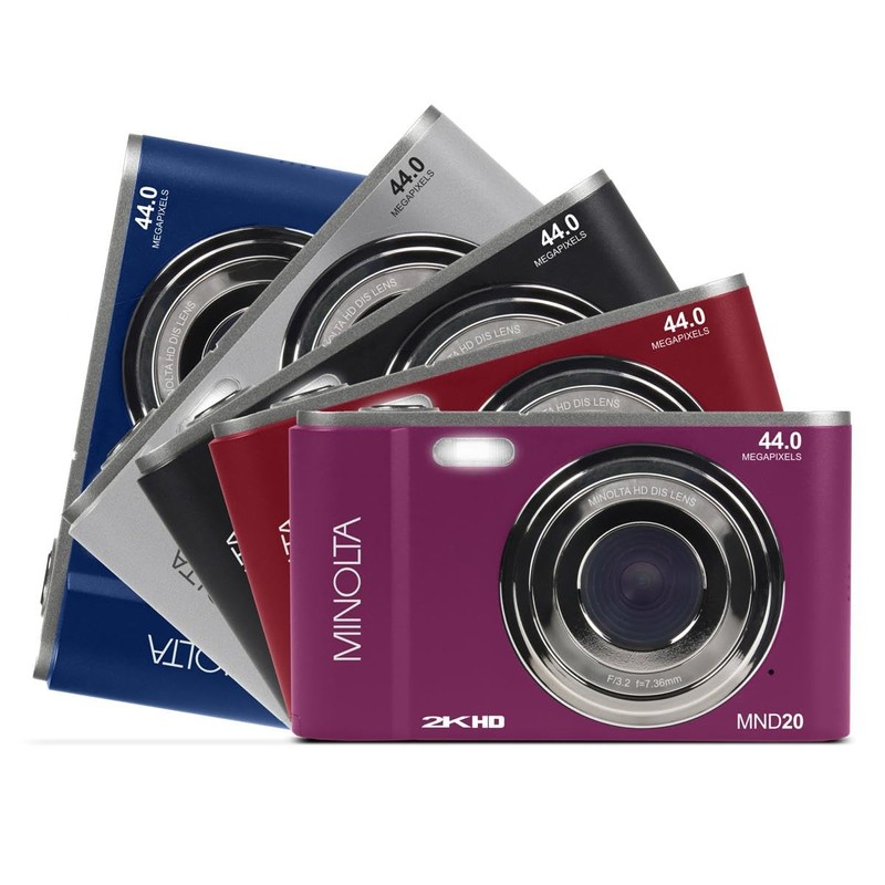 Minolta MND20 44MP Digital Camera – 2.7K Ultra HD Video,