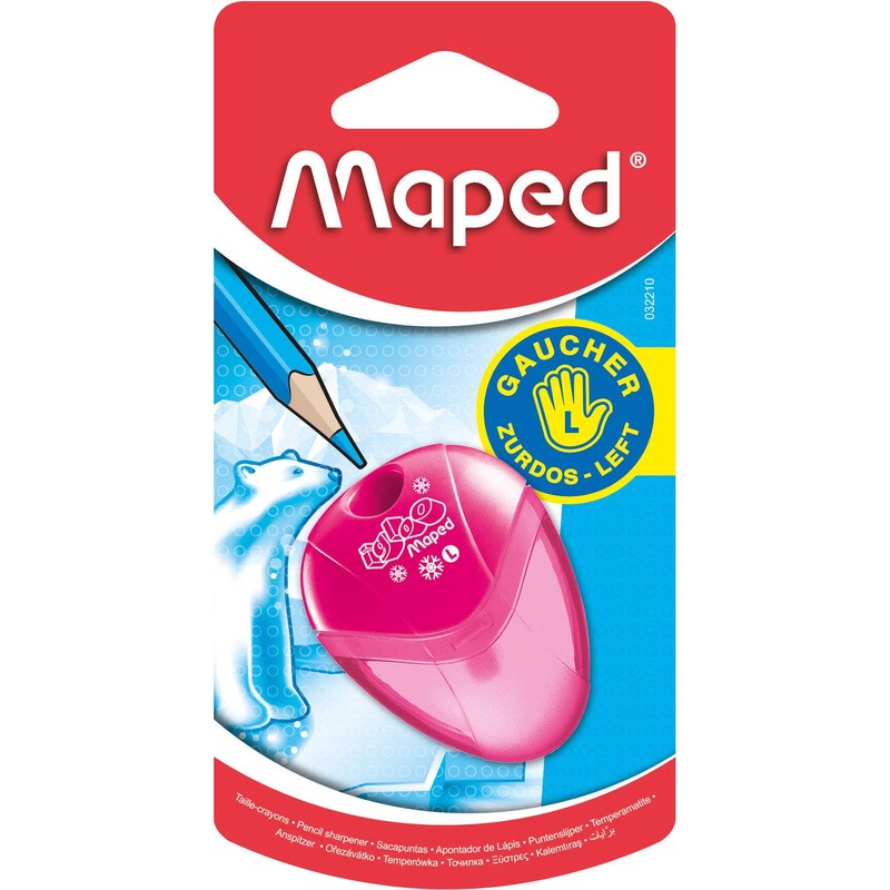 Maped I-Gloo Left-Handed Pencil Sharpener - 1 Hole - For