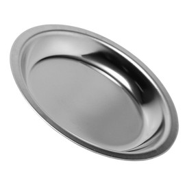 HOLIDYOYO Stainless Steel Tea Bag Coaster Teabag Storage Saucer Dish Teabag Holder Dipping Seasoning Dish Appetizer Snack Plate for Tea Room Accessory