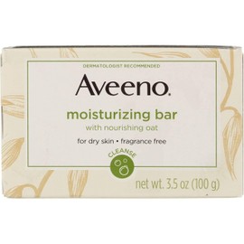 Aveeno Bar Dry Size 3.5 Ounce Moisturizing Bar For Dry Skin (Pack of 3)