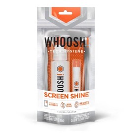 WHOOSH! Screen Shine Duo+ Desk Bottle and Pocket Sprayer & 2 microfiber cloths