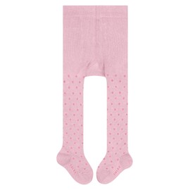 FALKE Unisex Baby Little Dot Tights Breathable Sustainable Organic Cotton Skin-Friendly Reinforced Stress Zones Non-Slip Striped Pack of 1, Pink (Parfait 8444) - environmentally friendly