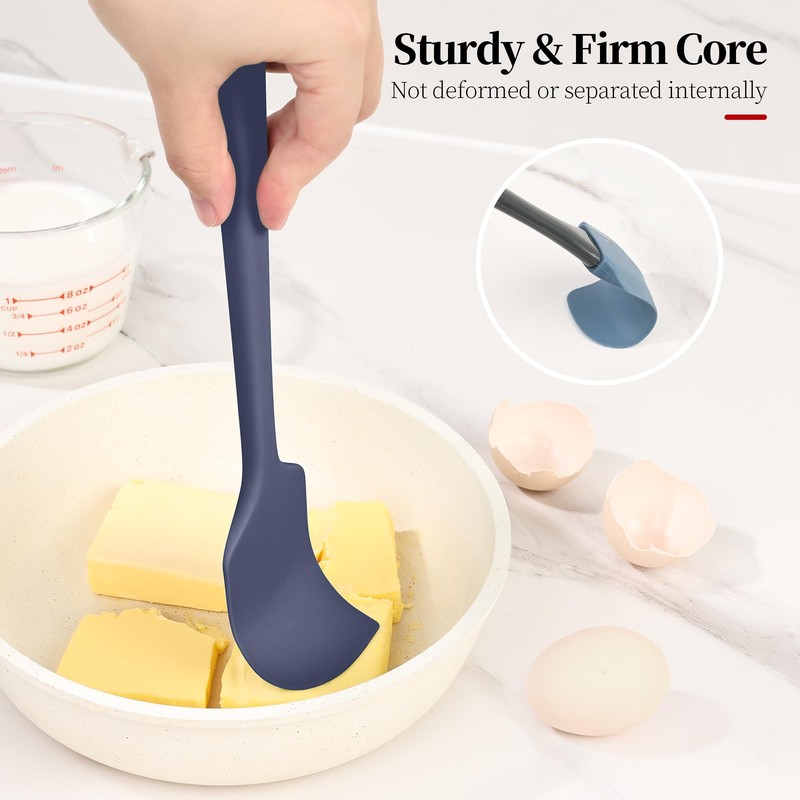 Lilybeam 600ºF Heat Resistant Spatulas, High Heat Food Safe Semless