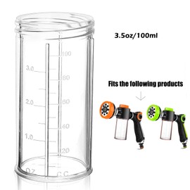 YCCOKJJ Dog Wash Hose Attachment Soap Bottle Replacement, 3.5oz/100ml Foam Cannon Cup for Pup Jet Dog Washer