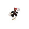 Dancing Jolly Joker Clown With Pearl Detailing Hat Pin/Lapel Pin/Cap