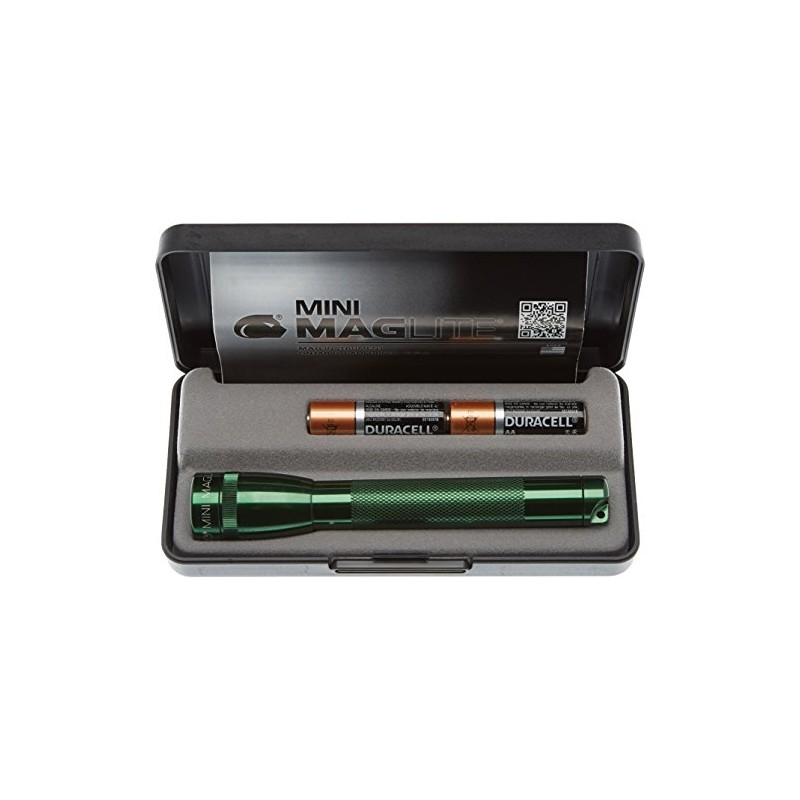 MagLite Mini 2-Cell AA LED Flashlight, Presentation Box, Dark Green