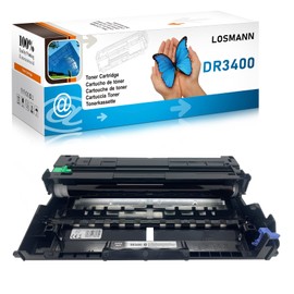 LOSMANN 1x Drum Compatible with Brother DR3400 DR-3400 for Brother HL-L5000D HL-L5100DN HL-L5200DW HL-L6400DW HL-L5200DWT MFC-L5750DW MFC-L5700DW MFC-L5800DW MFC-L5850DW MFC-L66 9000DW