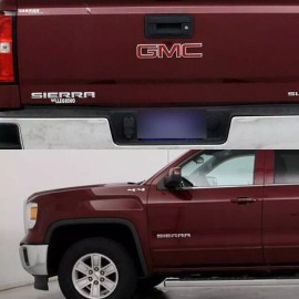 Unbranded 2PCS Door Side Badge Gloss Chrome Emblem For Sierra Letter Adhesive 3D Nameplate