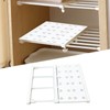 Tension Shelf Adjustable Space Saving Expandable Closet Organizer Dividers for