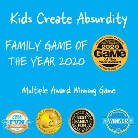 Kids Create Absurdity: Laugh Until You Cry! Wacky & Wild Fun Family Card Game for Bored Kids and Game Night