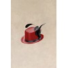 BABEYOND Mini Top Hat Fascinator Headband Feather Top Hat for