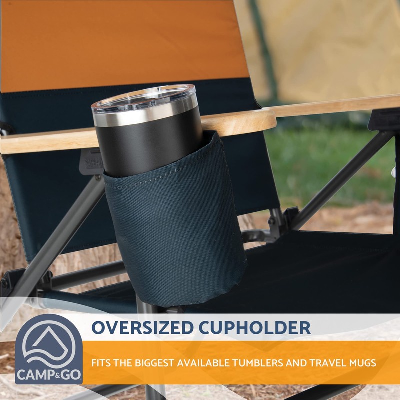 CAMP & GO Selkirk Outdoor Oversized Heavy Duty Comfort Folding