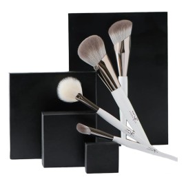 Kit Brochas Rostro Mf Cosméticos Kit Skin Like A Pro Color Blanco