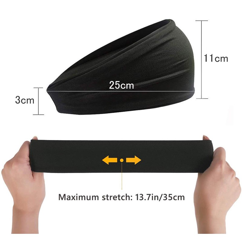 Awaseyy Headband, Stops Sweat, Sweat-Absorbent, Sweat Absorbent, Quick-Drying, for Sports,