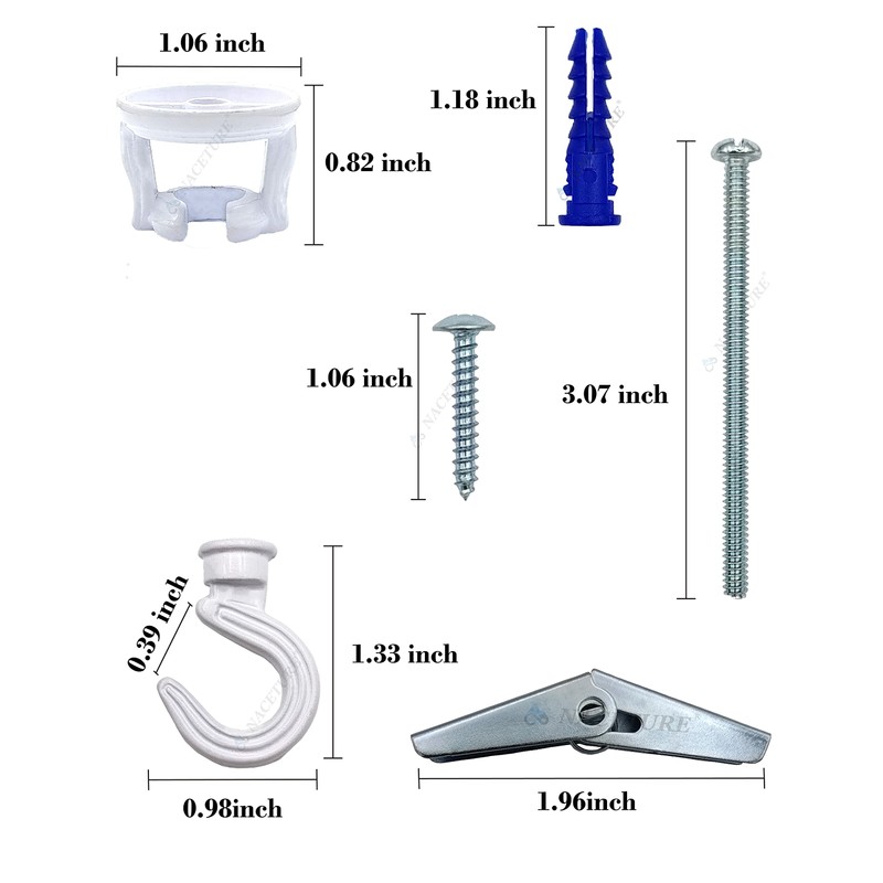 NACETURE Swivel Swag Hooks for Ceiling Hanging - Ceiling Hooks