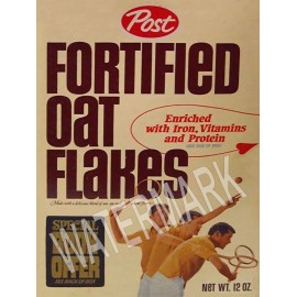 Fortified Oat Flakes Cereal Box High Quality Metal Fridge Magnet 3x4 7638