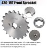 Motoforti 420 19T 17mm Motorcycle Front Engine Sprocket for Honda
