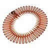 Brown Plastic Stretch Sport Hair Band Full Circle Flexible Comb