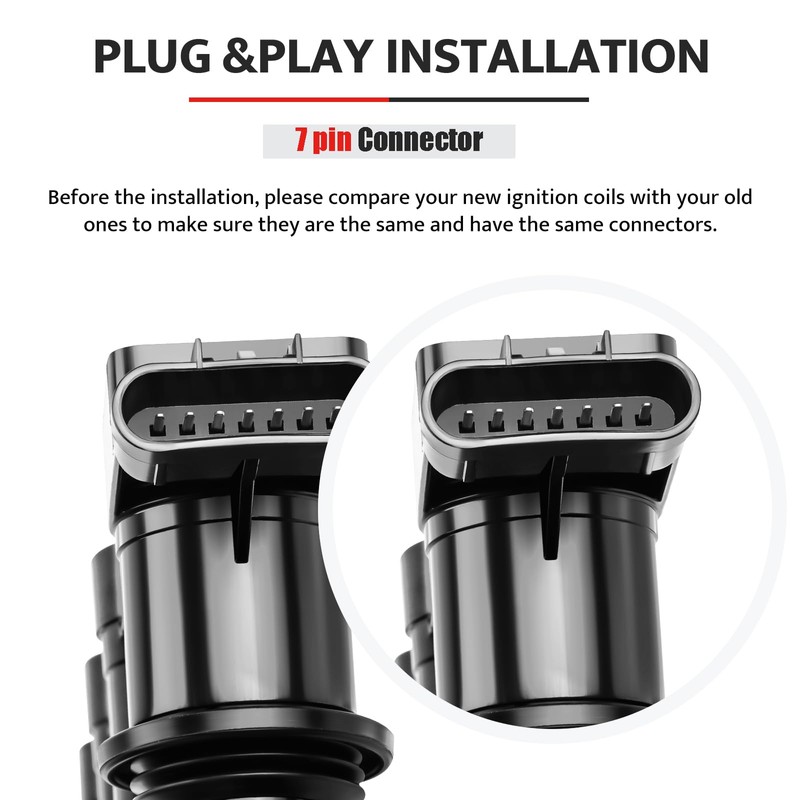 Ignition Coil Pack and Spark Plugs kit fit for L4